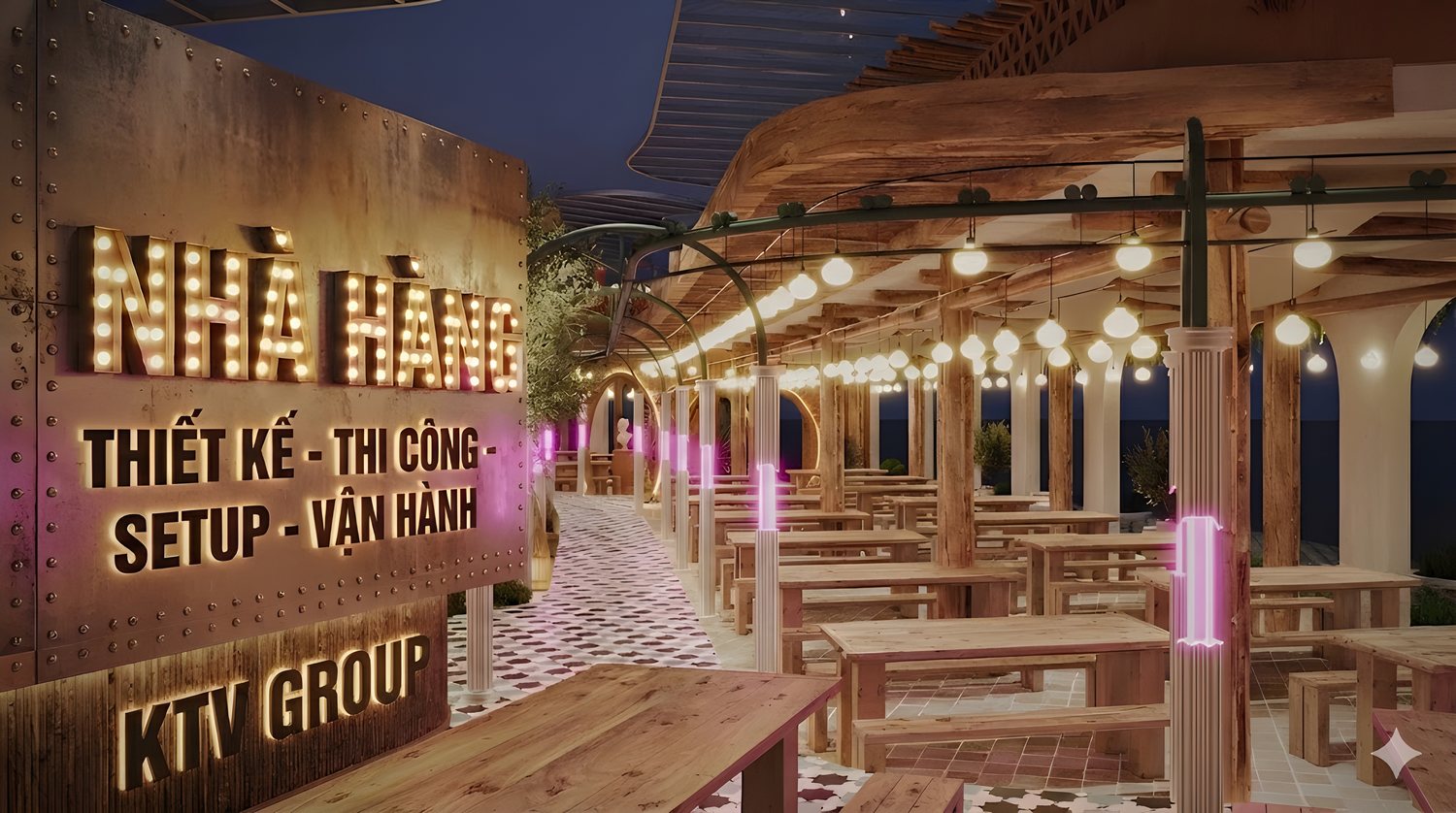 Thiết kế - Thi công - Set up - Vận hành Nhà Hàng- KTV GROUP