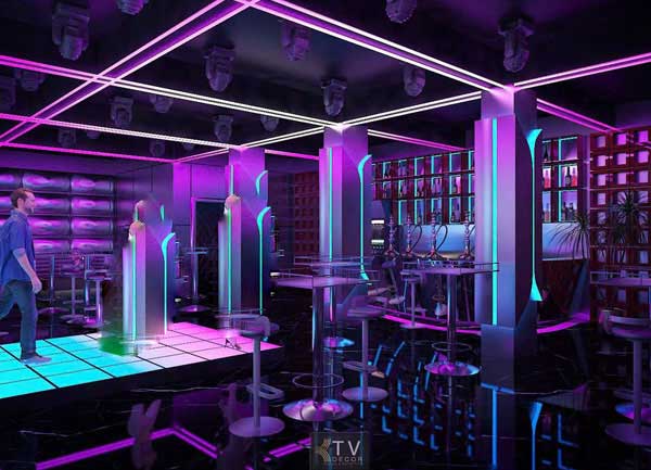 Thiết Kế Nội Thất Lounge Kết Hợp Giải Trí – Bar Hookah, DJ,
