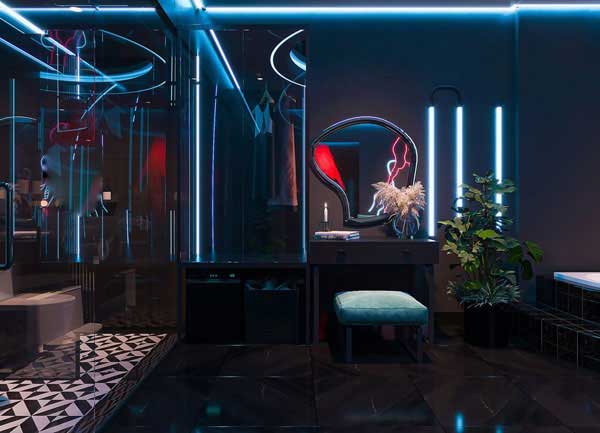 Góc thiết kế độc đáo trong khách sạn tình yêu do KTV Decor