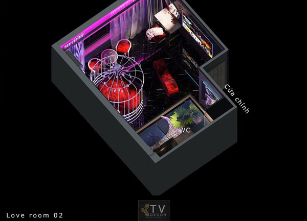 KTV DECOR Thiết Kế Khách Sạn Tình Yêu Tối Ưu Diện Tích, Tối Đa Cảm Xúc