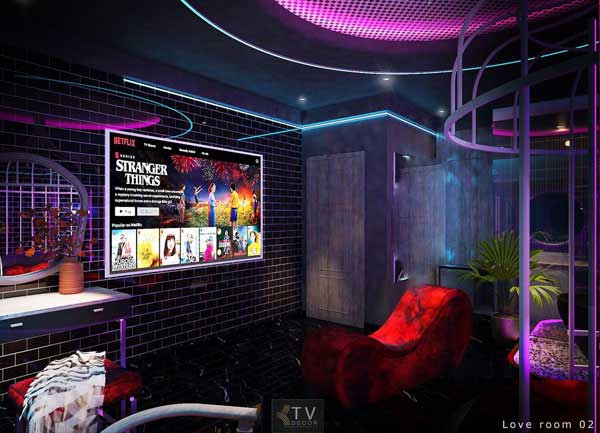 Khách Sạn Tình Yêu Phòng Giải Trí Lãng Mạn Chuẩn Netflix