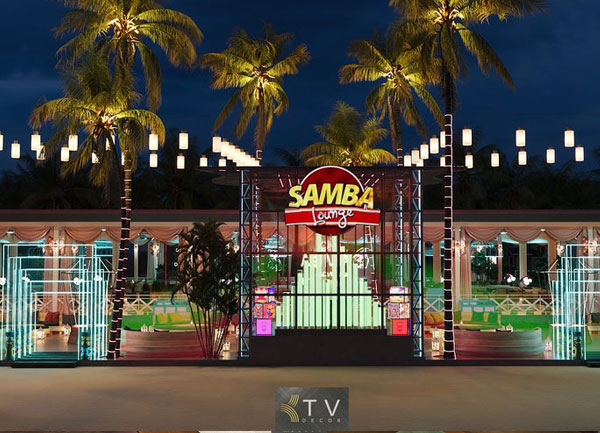 Mặt tiền thiết kế Lounge Bar SAMBA LOUNGE