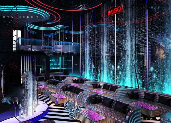 Thiết kế khu vực trung tâm Lounge Bar trong dự án Double Lounge
