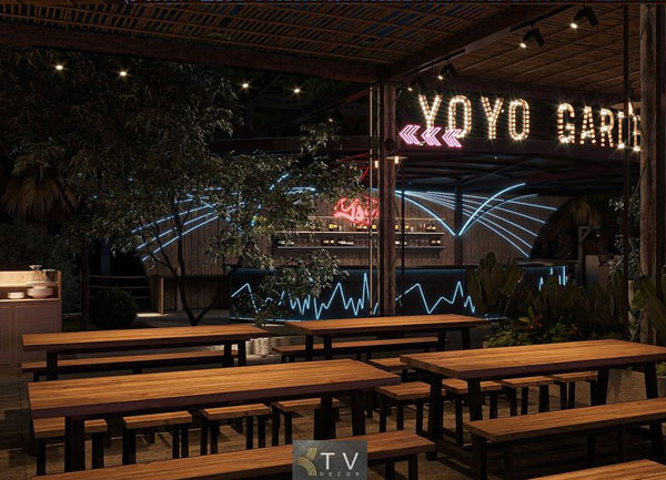 Thiết Kế Góc Quầy Bar Nhà Hàng YOYO Beach Beer Garden