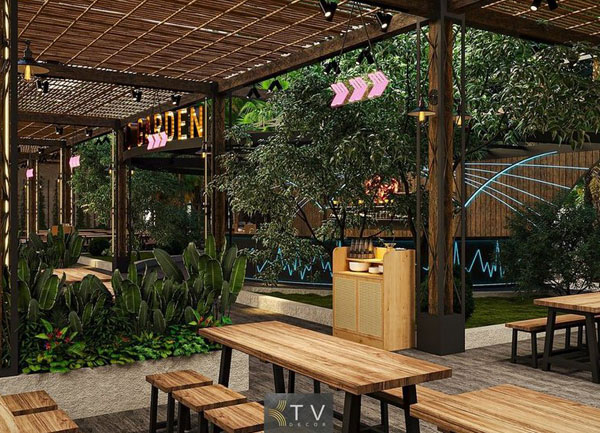 Thiết Kế Góc Chill Sân Vườn Ấn Tượng Tại YOYO Beer Food Garden