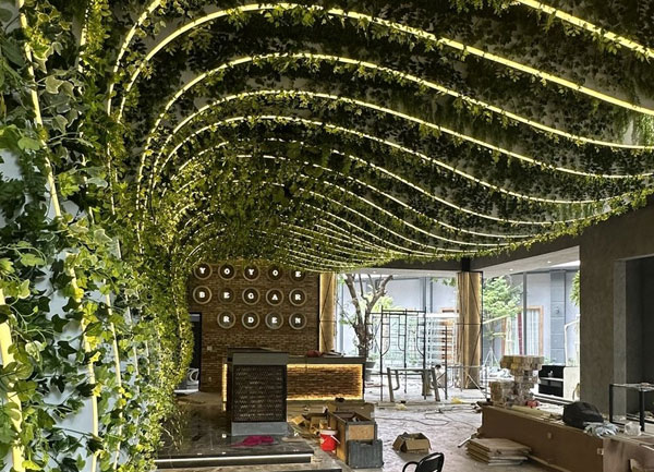 Không gian xanh uốn lượn độc đáo trong Beer Garden