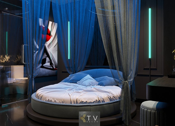 Thiết kế phòng khách sạn tình yêu KTV DECOR thi công trọn gói