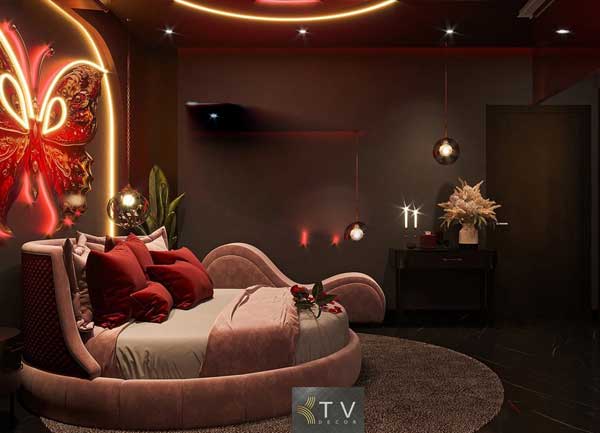 Thiết kế nội thất khách sạn tình yêu phong cách sexy-romantic