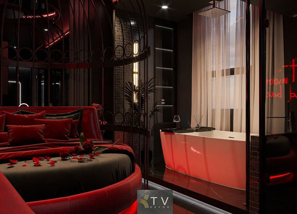 Báo giá thiết kế khách sạn tình yêu đẳng cấp “Glamour Night”