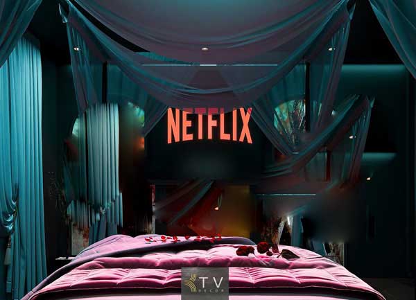 Thiết kế phòng khách sạn chủ đề Netflix Không gian tình yêu cá tính