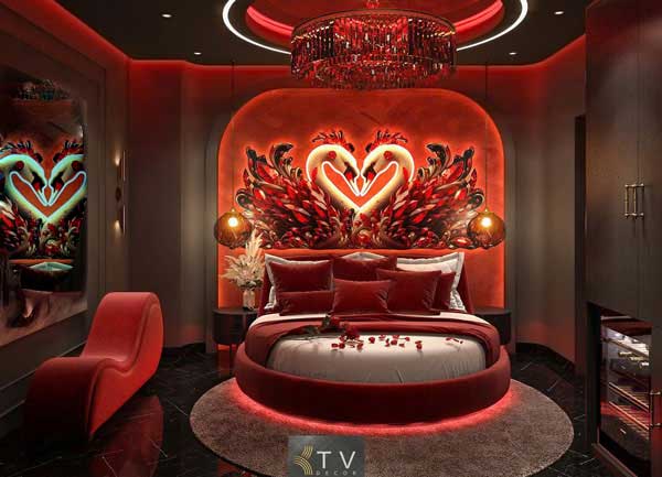 Tổng chi phí trọn gói thi công phòng 28–30m2 Phân khúc Love Hotel