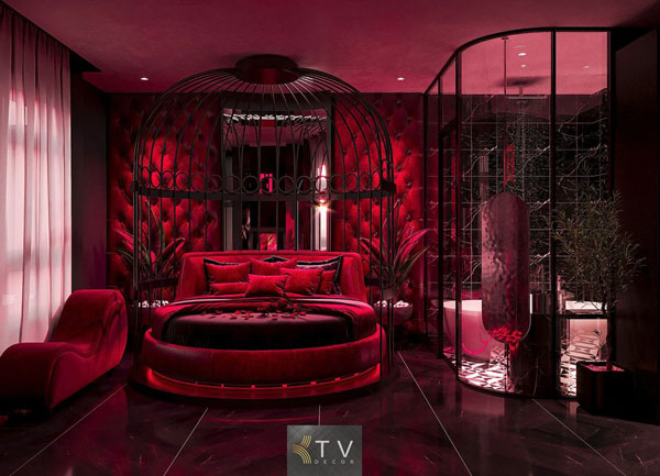 Thiết Kế Phòng Khách Sạn Tình Yêu "The Cage" - Đỉnh Cao Nghệ Thuật
