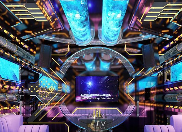 Mẫu phòng karaoke VIP phong cách Vũ Trụ LED 5D | Chuẩn kinh doanh hút khách