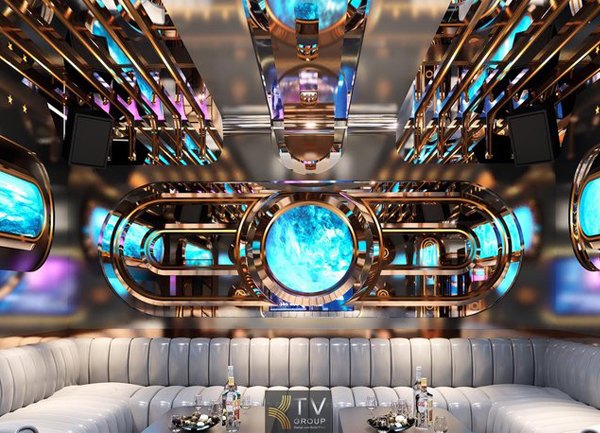 Thiết kế thi công phòng karaoke VIP Vũ Trụ LED 5D tại TPHCM