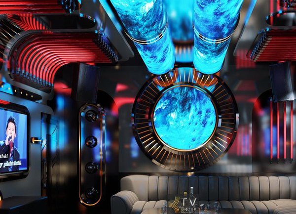Thiết kế thi công phòng karaoke VIP Vũ Trụ LED 5D tại TPHCM
