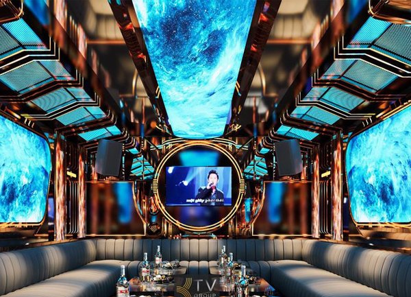 Mẫu phòng karaoke VIP Galaxy Space LED 5D cao cấp tại Tây Ninh