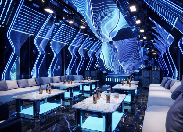 Thiết Kế phòng Karaoke KTV Futuristic Luxury Phòng VIP Cao Cấp