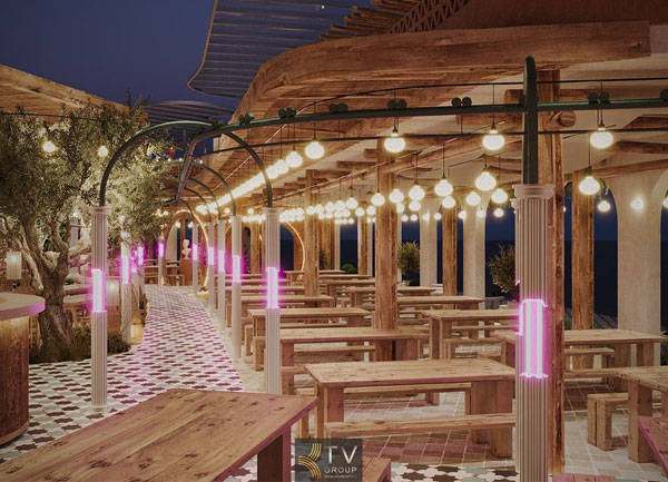 Thiết kế thi công trọn gói nhà hàng Beer Garden tại Nha Trang