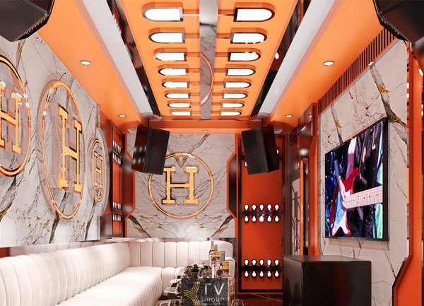 Thiết kế thi công phòng Karaoke VIP Concept Chữ H Luxury Tại TP.HCM