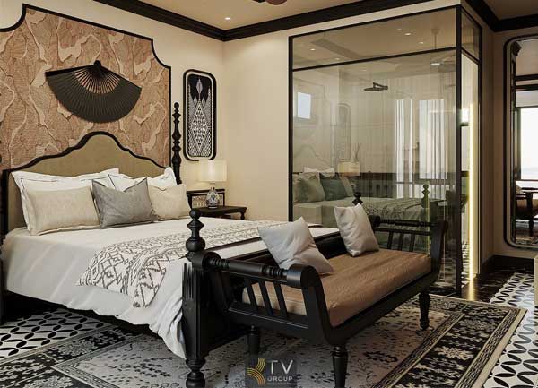 Thiết kế thi công khách sạn concept cảm xúc Á Đông tại TPHCM