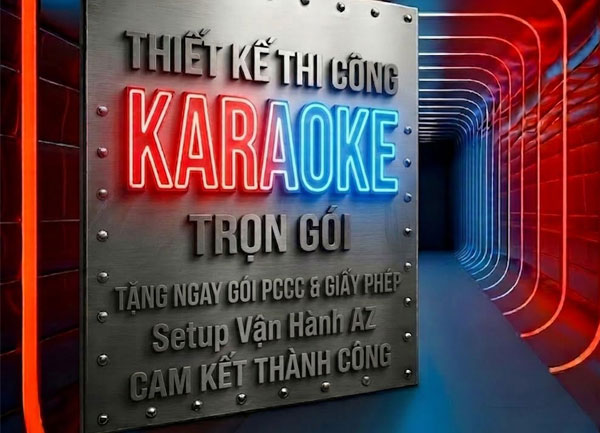 Thiết Kế Thi Công Karaoke Trọn Gói Tặng PCCC Setup Vận Hành AZ