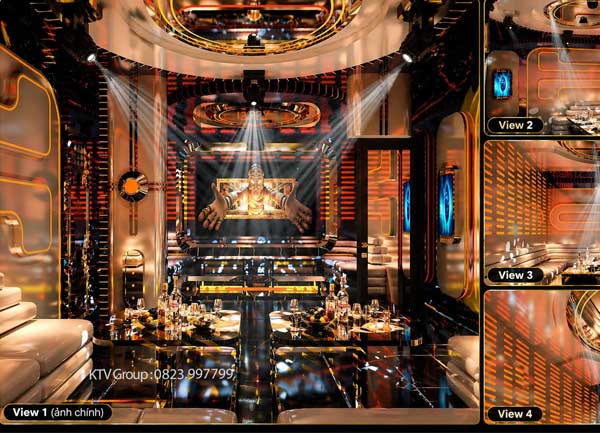 Thiết Kế Karaoke 2026 Futuristic Luxury Mẫu KTV Cao Cấp