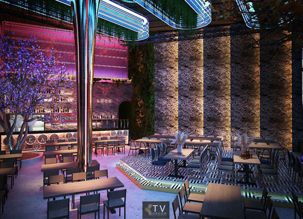 Thiết Kế Không Gian Khách Beer Club - Mô Hình Beer Garden Kết Hợp Quầy Bar Sang Trọng