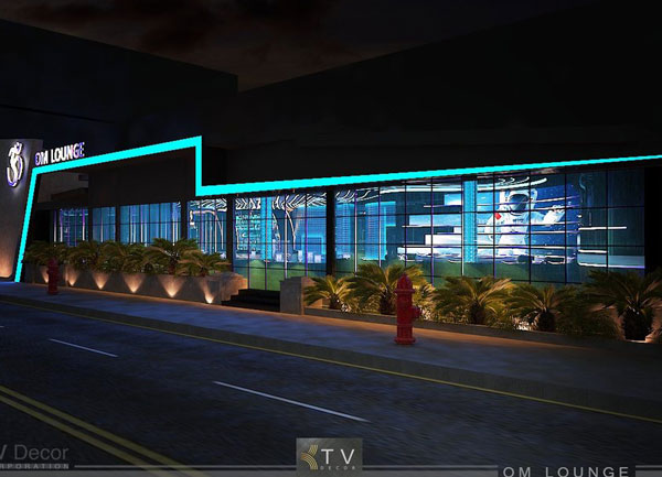 Thiết Kế Mặt Tiền Nightlife Lounge Ấn Tượng