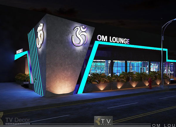 Thiết Kế Mặt Tiền Nightlife Lounge Phong Cách Hiện Đại