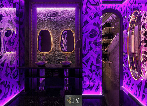 Thiết Kế Nội Thất Nhà Vệ Sinh Lounge Phong Cách Nightlife