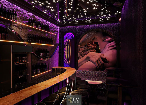Thiết Kế Quầy Bar Lounge & Góc Nghệ Thuật