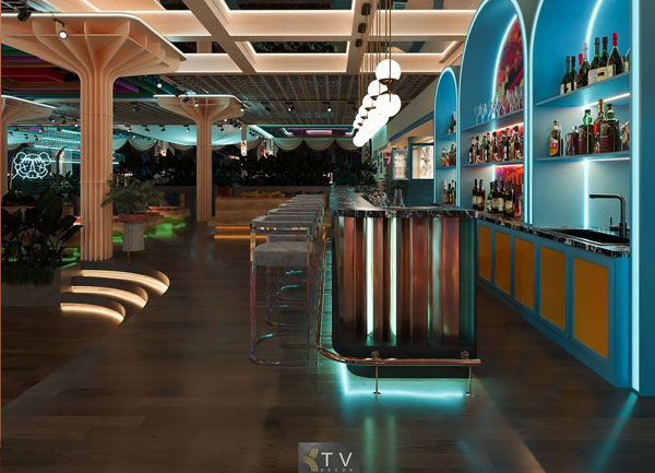Thiết kế quầy bar trung tâm SAMBA LOUNGE