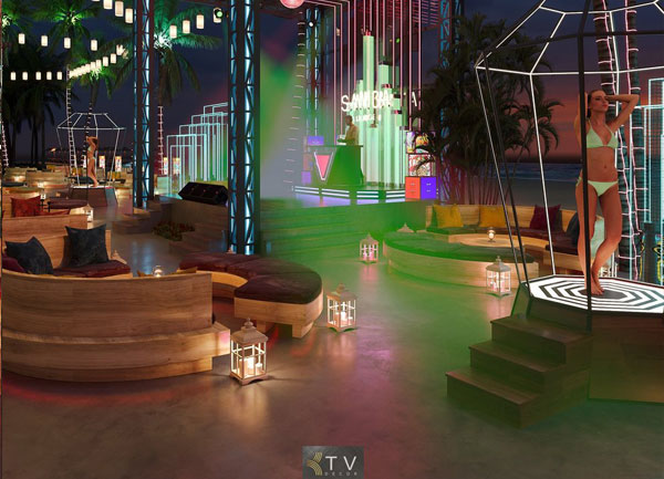 Thiết Kế Sân Khấu Ngoài Trời Lounge Bar SAMBA LOUNGE KTV Decor