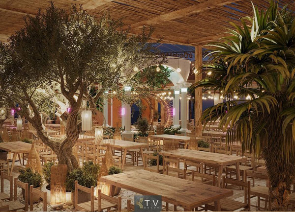 Mẫu Thiết Kế Nhà Hàng Beer Food Garden Cây Xanh