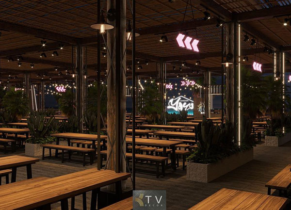 Thiết Kế Nội Thất Khu Tiệc Trong Nhà – YOYO Beach Beer Garden
