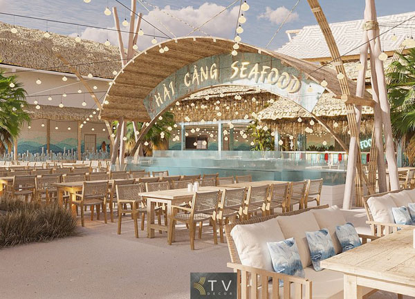 Thiết Kế khu vực trung tâm của dự án Hải Cảng Seafood