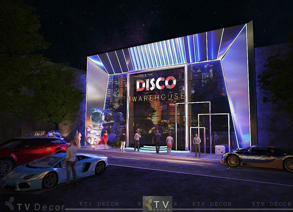 Thiết Kế Mặt Tiền Beer Lounge Nightlife Club – Phong Cách Disco Warehouse