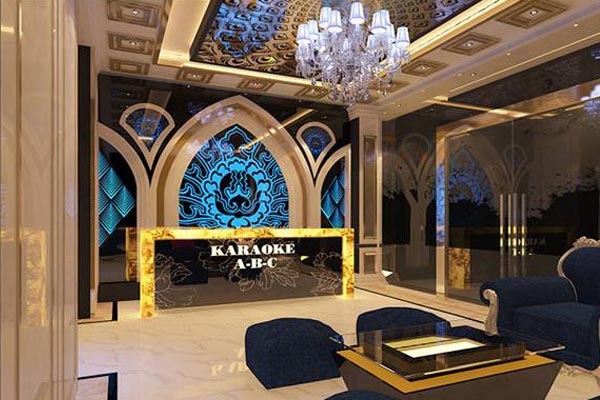 Báo giá thiết kế thiết kế thi công sảnh chờ hành lang karaoke