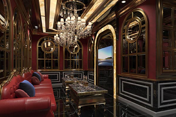 Thi công phòng hát karaoke phong cách sang trọng Luxury KTV101