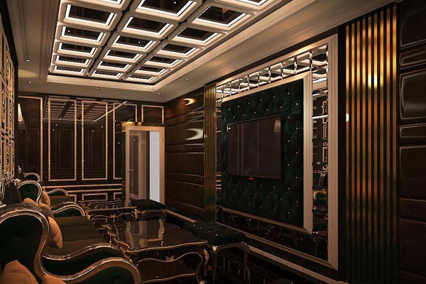 Mẫu thiết kế thi công phòng karaoke sang trọng bền đẹp KTV105