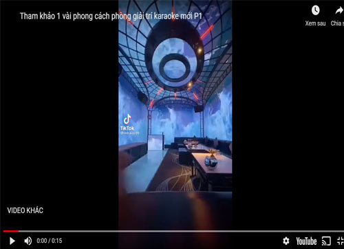 Tham khảo 1 vài phong cách phòng giải trí karaoke mới