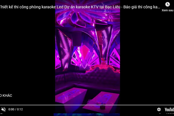 Video thi công trình karaoke-Thiết kế phòng karaoke hiện đại đẳng cấp