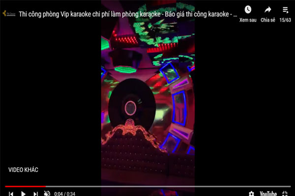Video thi công trình karaoke KTV142-Giá Phòng karaoke hiện đại