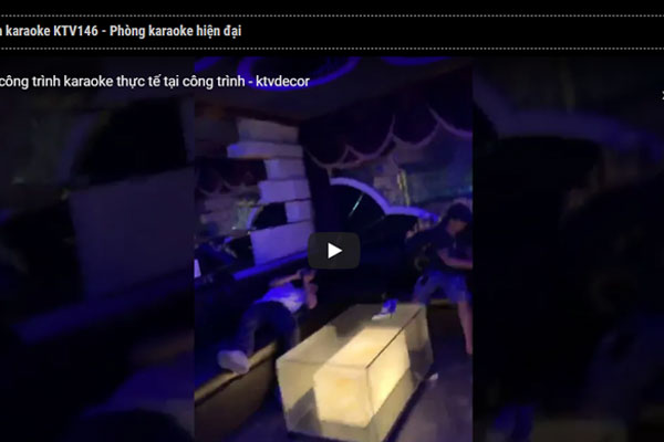Video thi công trình karaoke KTV146-Giá phòng karaoke hiện đại