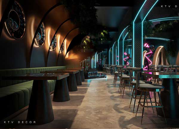 Ý tưởng thiết kế nhà hàng phong cách Lounge