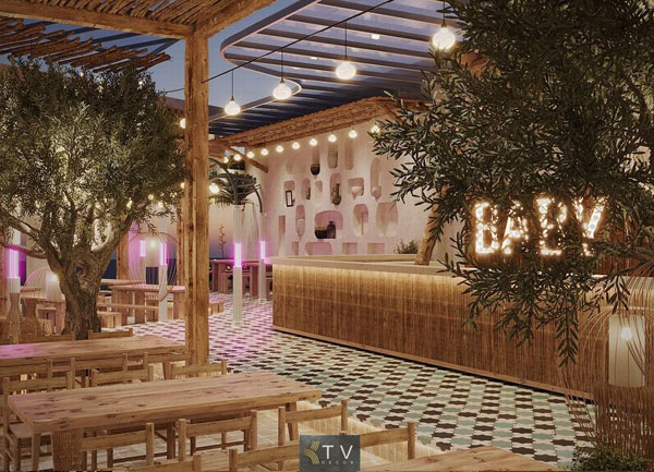 Thiết Kế Không Gian Trung Tâm Nhà Hàng Beer Food Garden Hiện Đại Tại Nha Trang