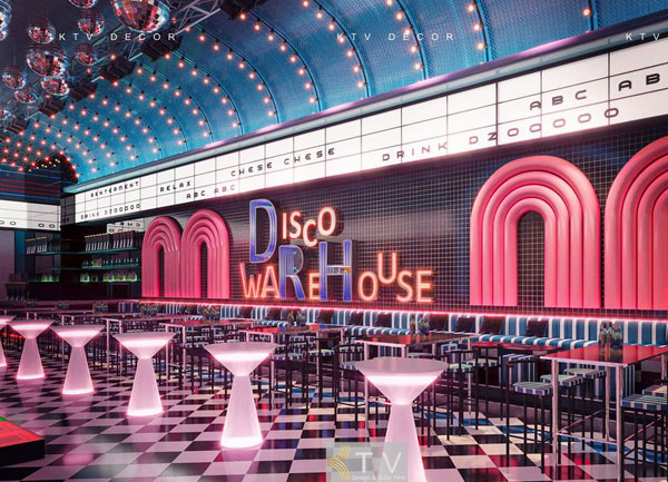 Thiết Kế Nội Thất Beer Lounge Phong Cách Disco Warehouse | KTV Decor