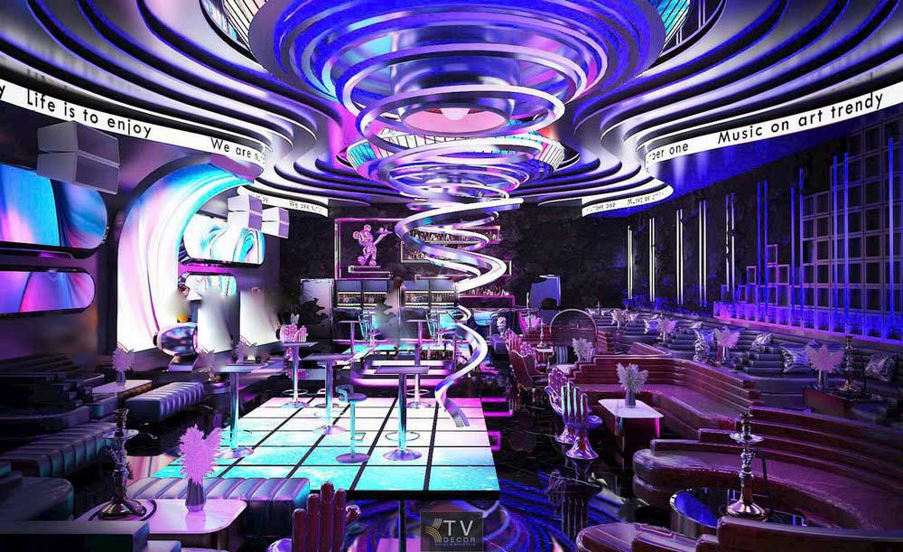 Thiết kế nội thất Pub Nightlife phong cách Lighthouse hiện đại