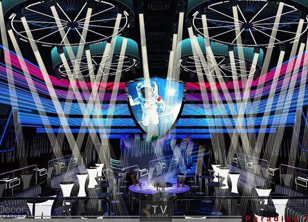 Thiết Kế Bar Club Nightlife Với Hiệu Ứng Ánh Sáng 3D